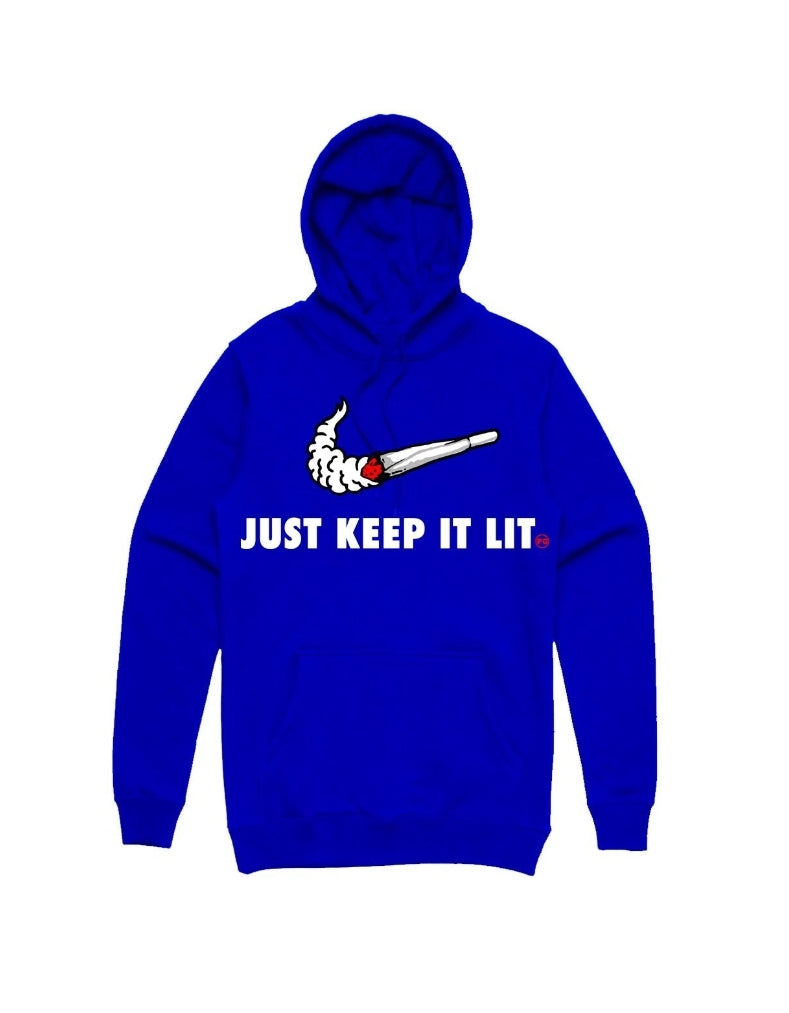 Planet Grapes Just Keep It Lit Hoodie (Royal)