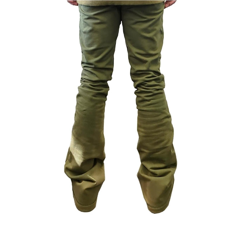 Rebel Minds Pigment Dyed Fleece Stacked Pants