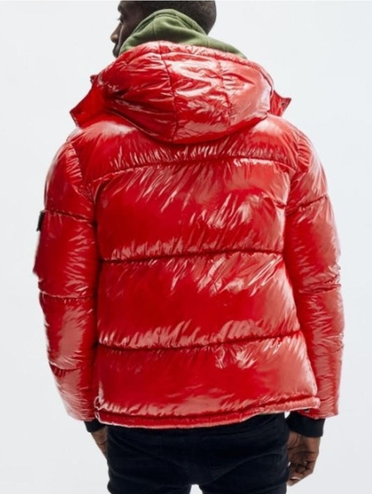 Rebel Minds Puffer Coat (Red)
