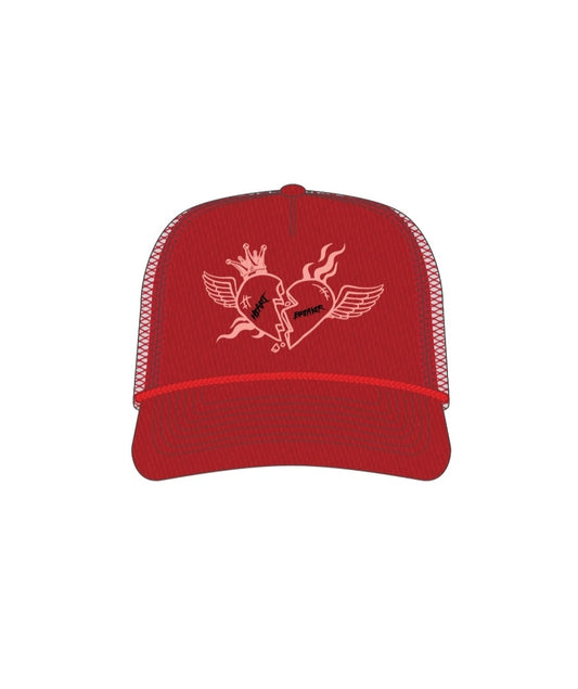 Muka Heart Breaker Trucker Hat (Red)