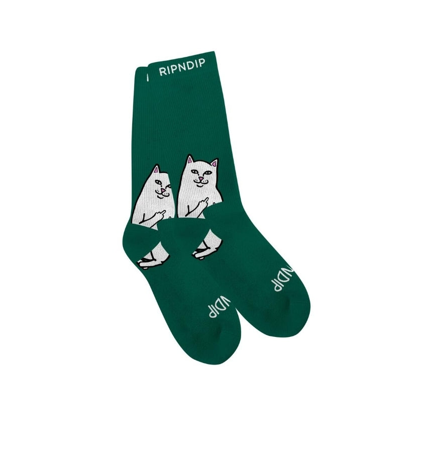 Ripndip Lord Nermal Socks (Olive)