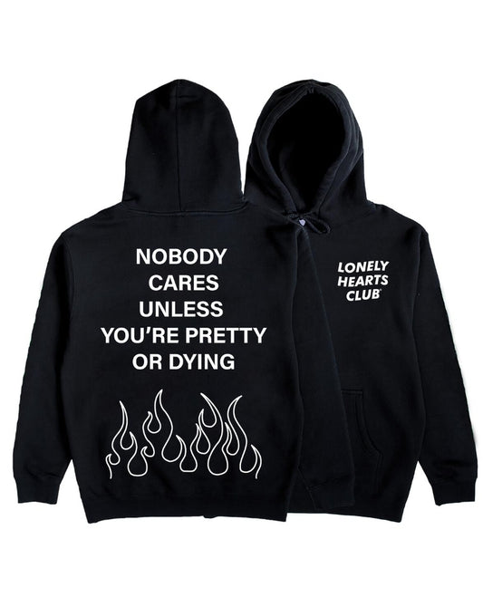 Lonely Hearts Club Nobody Cares Hoodie