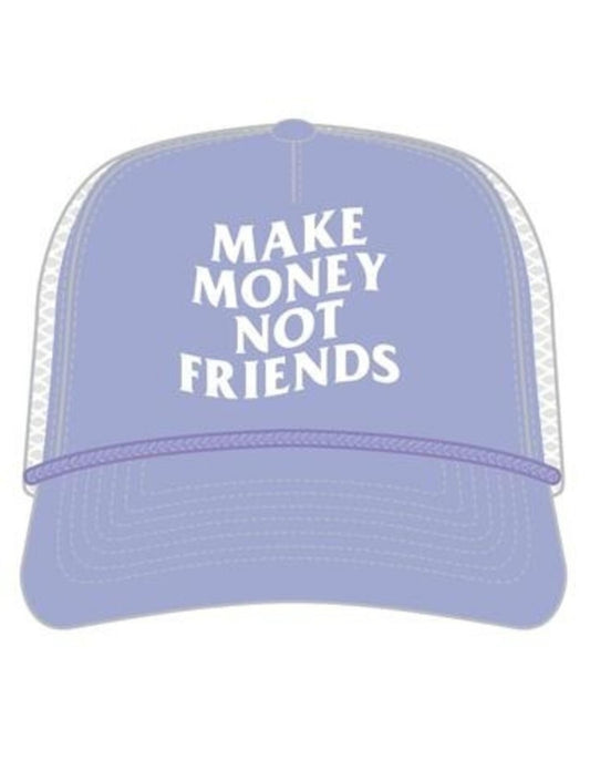 Make Money Not Friends Trucker Hat (Carolina)