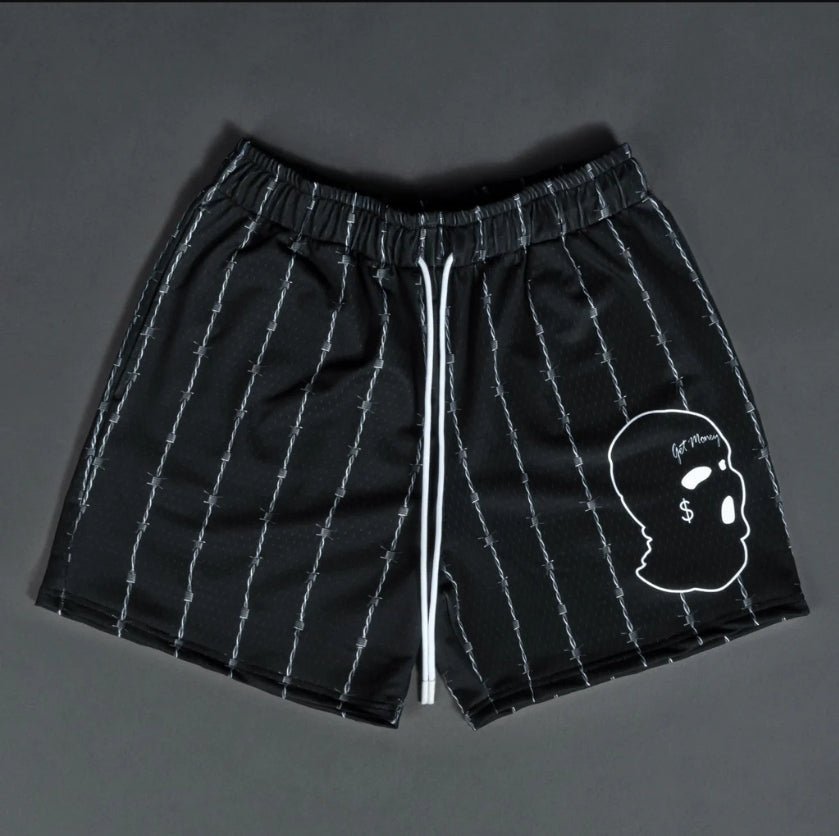 Muerte Barbed Wire Ski Mask Shorts